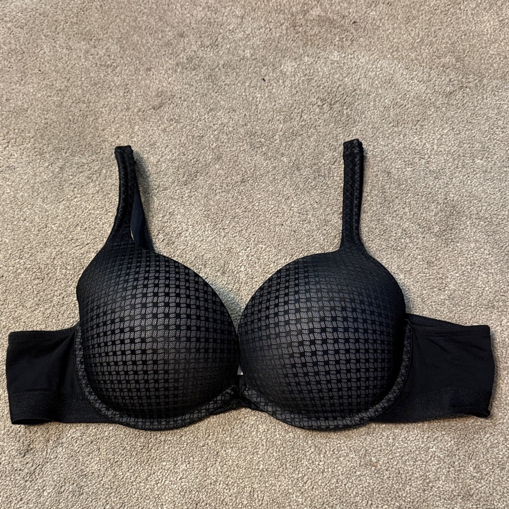 Cacique Black Push Up Bra Size 44 B